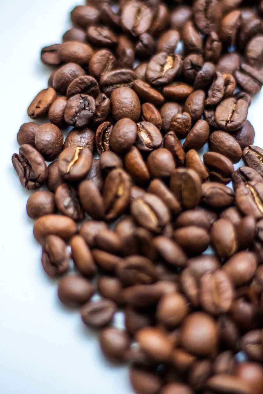 Roasted coffee beans ready to grind